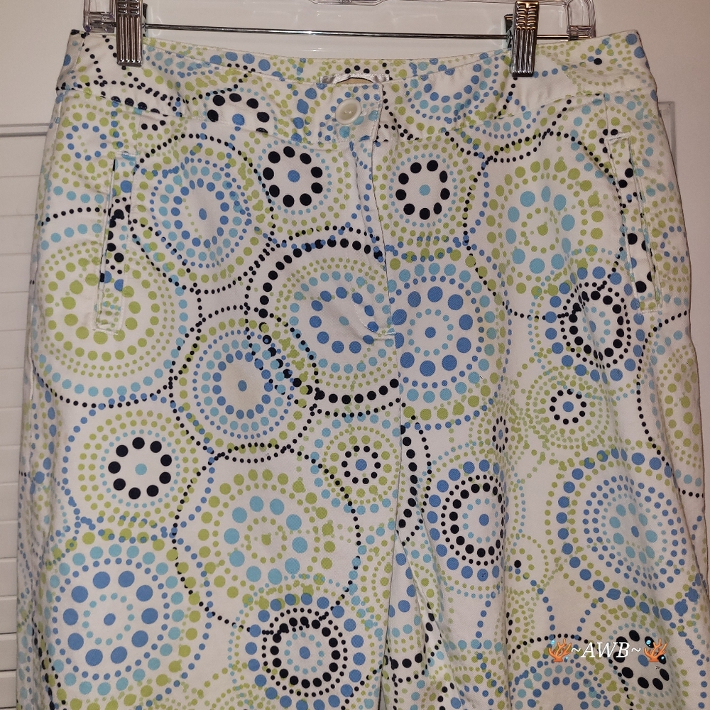 Talbots Blue and Green Patterned pants